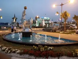 fontaine et jet d'eau