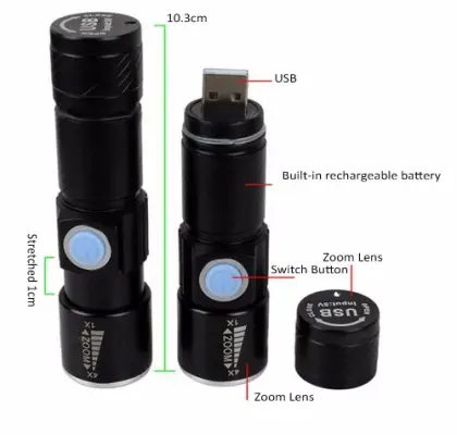 USB-pratique-LED-lampe-Flash-tactique-poche-torche-LED-Rechargeable-puissante-lampe-de-poche-Zoomable-lampe