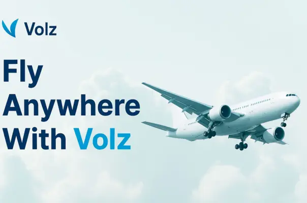 سافر بسهولة واحجز تذاكر الطيران عبر تطبيق VOLZ