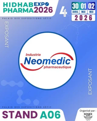 Laboratoire Neomedic vous donne rendez-vous à Hidhab Pharma Expo 2026