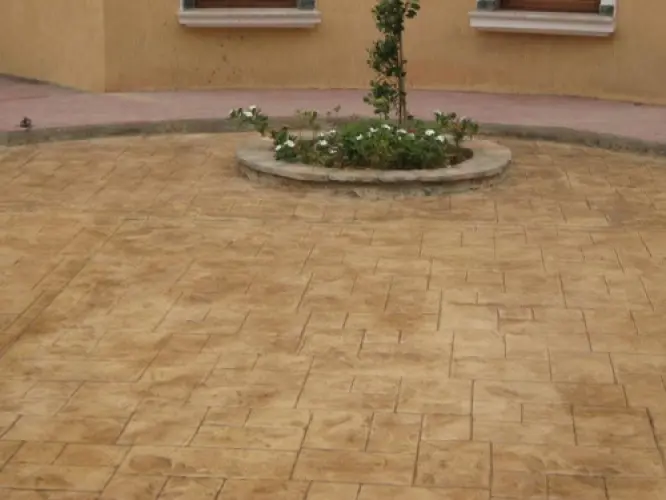 Béton imprimé