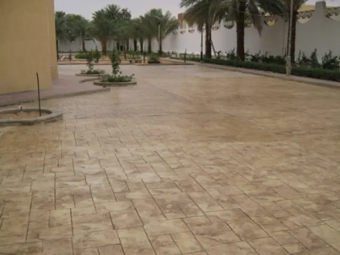 Béton imprimé