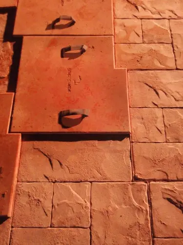 Béton imprimé