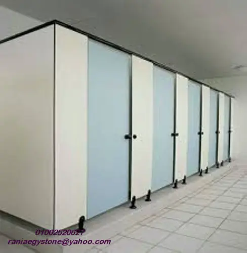 قواطيع حمامات وفواصل كومباكت hpl ايجي ستون