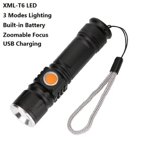USB-pratique-LED-lampe-Flash-tactique-poche-torche-LED-Rechargeable-puissante-lampe-de-poche-Zoomable-lampe