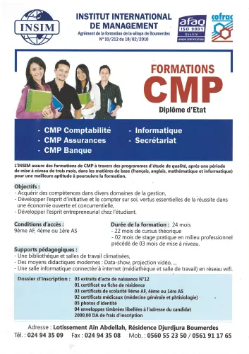 Formations Profesionnel pour Septembre 2022
