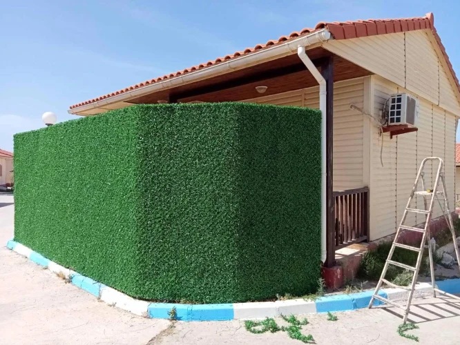 Clôture en gazon synthétique