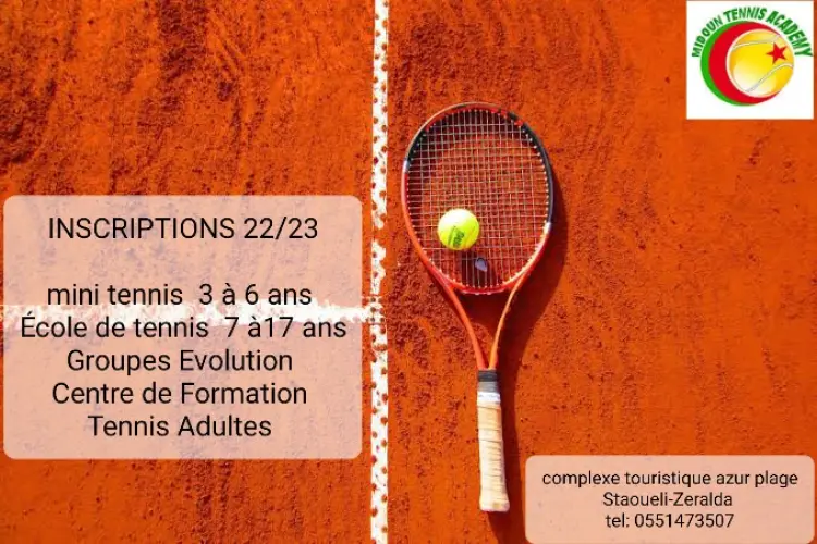 Inscriptions pour l'Ecole de Tennis 2022 - 2023