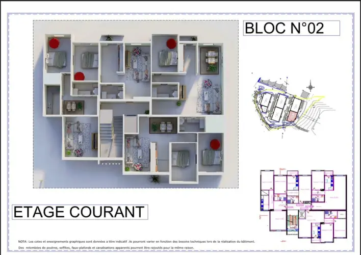 La promotion immobilière ZHDI vous propose des appartements F2,F3,F4 en semi-finis
