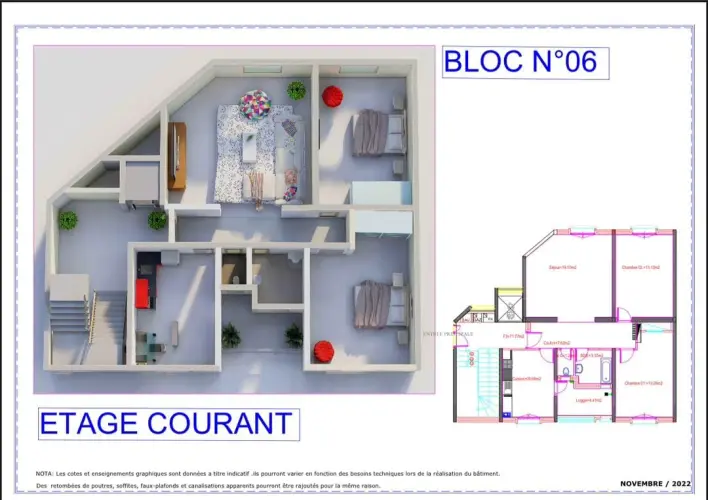 La promotion immobilière ZHDI vous propose des appartements F2,F3,F4 en semi-finis