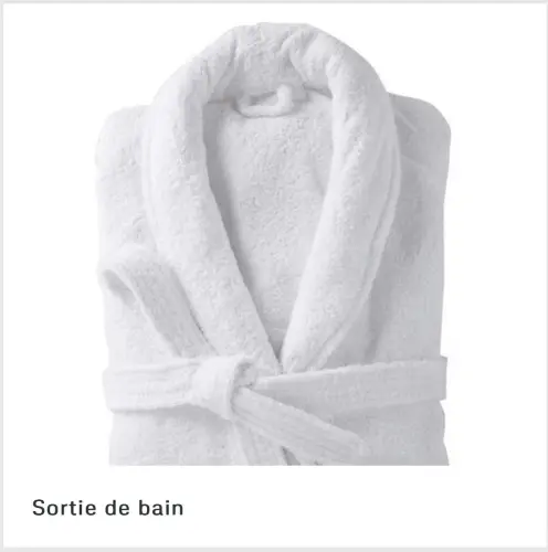 Linge de bain pour les hôtels, collectivités et établissements de santé