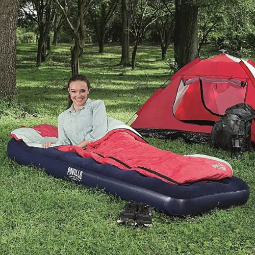 Matelas Gonflable 1 place avec pompe intégrée Pavillo فرشة تخييم 1 شخص مع وسادة ومضخة مدمجة