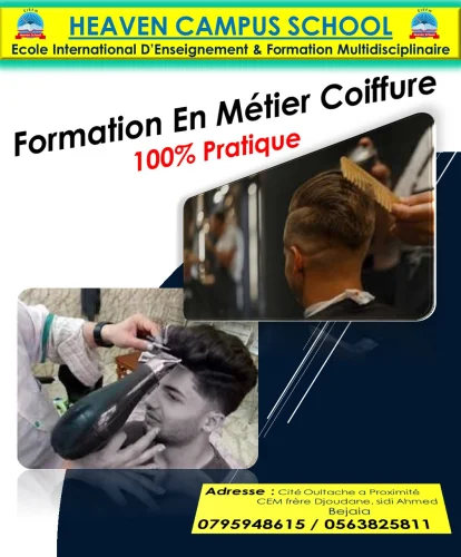 Formation spécialisée en COIFFURE 100% pratique