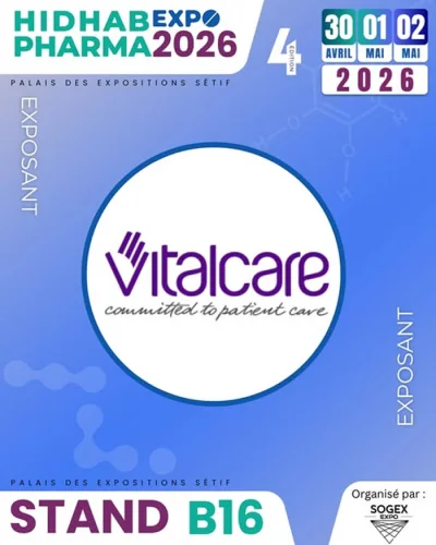 VitalCareProd vous donne rendez-vous à Hidhab Pharma Expo 2026