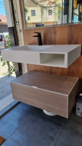 Vasc en corian avec box Mono bloc - Made in Bladi