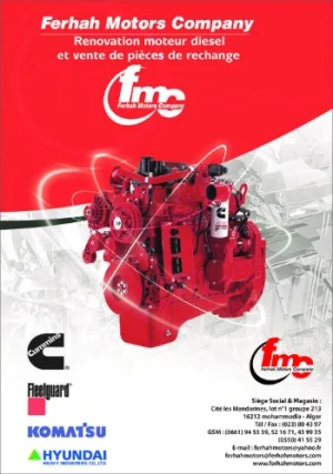 CUMMINS, YANMAR, GM DETROIT DIESEL , INDECO, HYUNDAI, KOMATSU, FLEETGUARD