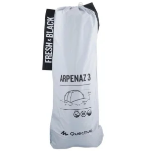 Decathlon Tente De Camping Arpenaz - 3 Personnes - QUECHUA - BLACK & FRESH