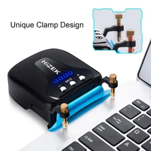 Hizek Ventilateur de refroidissement pour ordinateur portable avec affichage de la température Détection automatique de la température de l’extracteur d’air Vitesse 1300-4000