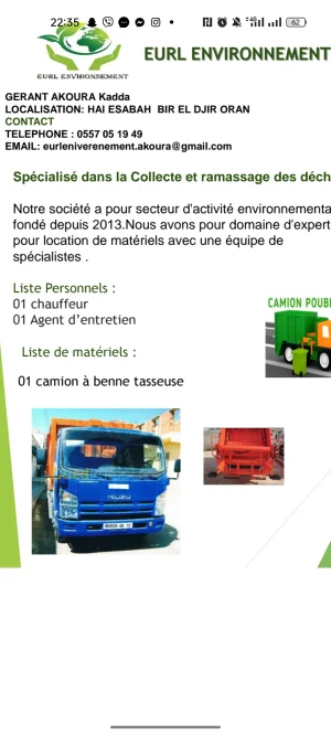 Camion a Benne tasseuse