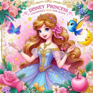 كتاب تلوين اميرات ديزني