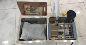 الجودة التي تدوم... حوض مطبخ Swiss Inox مع خلاط TCW