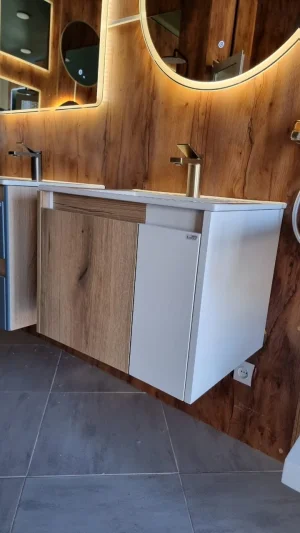 Vasc en corian avec box Mono bloc - Made in Bladi
