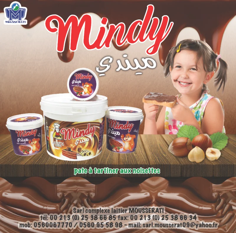 pate a tartiner aux noisettes MINDY