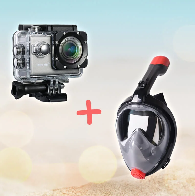 Pack Promo Spécial été Masque de plongé et une Caméra sport Ultra HD
