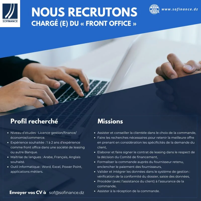 Chargé(e) du "Front Office"