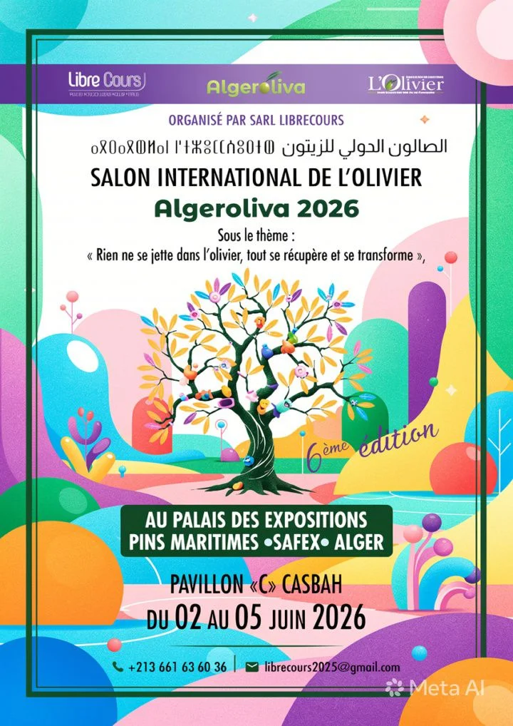 L’univers de l’olive vous donne rendez-vous à Alger !